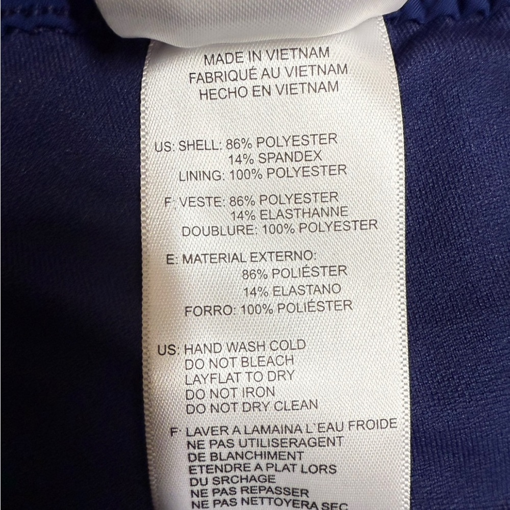 Adidas Women's Woven Swim Shorts - Royal Blue - Size Small - Picture 6 of 7